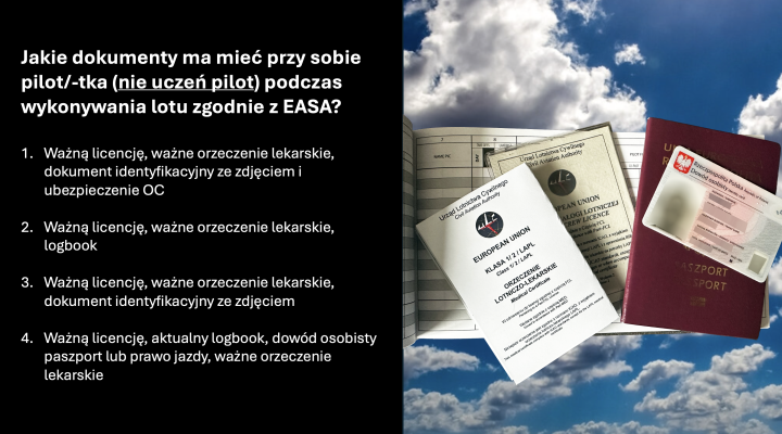 KWT - niezbędna dokumentacja pilota, pilotki