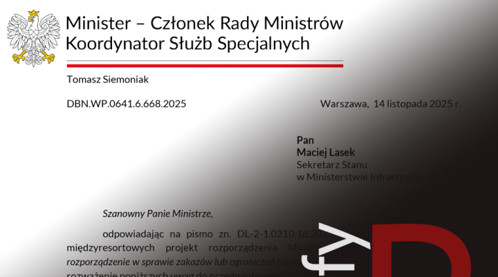 Uwagi Koordynatora Służb Specjalnych w sprawie planowanych ograniczeń / stref R (na czas > 3m)