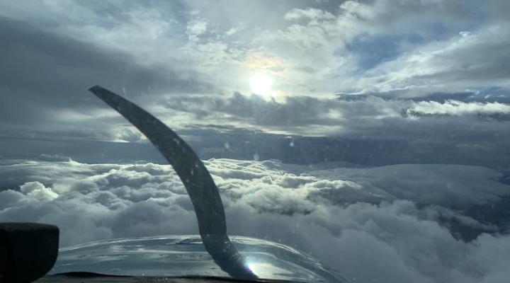 Lot trasowy samolotu GA, fot. GA News