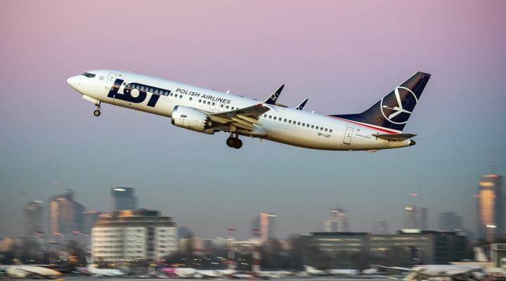 Lotnisko Chopina - start samolotu PLL LOT (fot. Lotnisko Chopina)