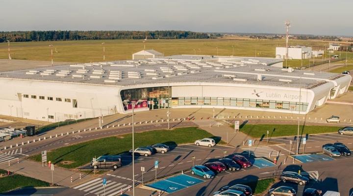Port Lotniczy Lublin - widok na terminal z góry (fot. Port Lotniczy Lublin SA)