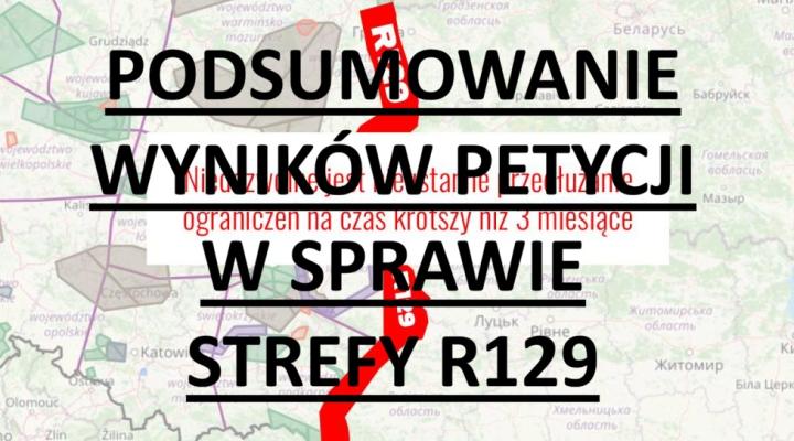 PODSUMOWANIE PETYCJI W SPRAWIE STREFY R129