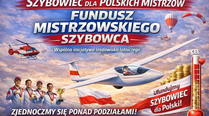 Szybowiec dla polskich Mistrzów (fot. Stowarzyszenie Lotnicze HeliSport)