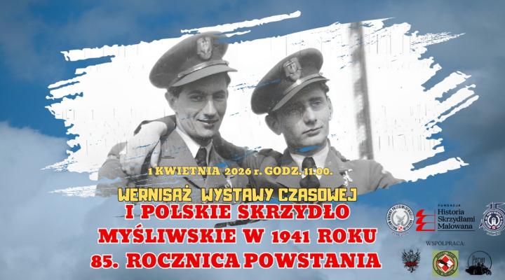 1 Polskie Skrzydło Myśliwskie w 1941r. - wystawa czasowa (fot. Muzeum Obrony Przeciwlotniczej w Koszalinie)