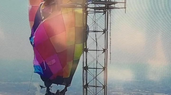 Balon na ogrzane powietrze - incydent, fot. nypost