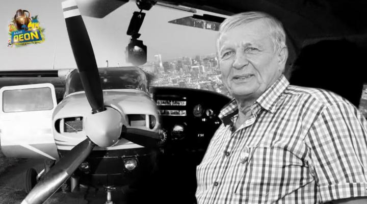 Czesław 'Chester' Wojnicki przy samolocie Cessna T210M (fot. archiwum Radia Deon Chicago, Andrzej Baraniak)