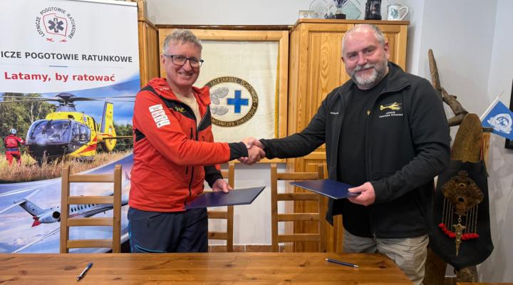 Lotnicze Pogotowie Ratunkowe podpisało porozumienie o współpracy z TOPR (fot. LPR)