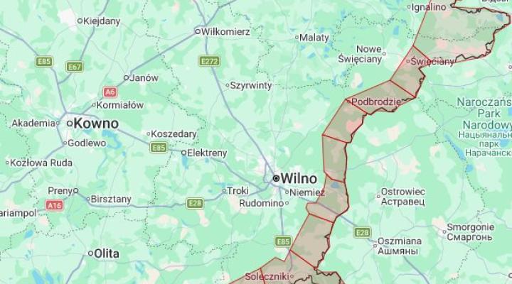 Nowe strefy na granicy Litwy i Białorusi, fot. lotnik_org