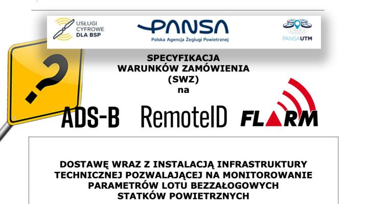 PAŻP przetarg RemoteID, ADS-B, FLARM