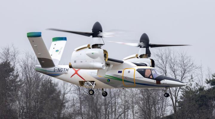 Pierwszy lot demonstratora Next Generation Civil Tiltrotor (NGCTR-TD) (fot. Łukasiewicz – Instytut Lotnictwa)