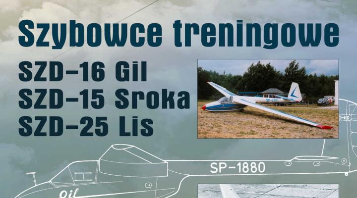 Szybowce treningowe SZD-16 Gil, SZD-15A Sroka i SZD-25A Lis (fot. Bydgoski Klub Seniorów Lotnictwa)