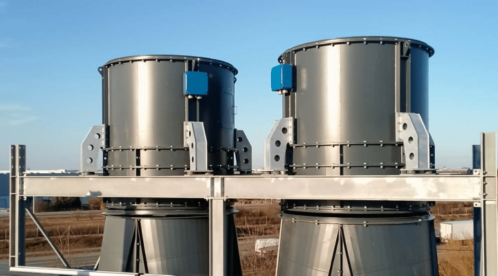 Wentylatory tunelu aerodynamicznego Maxfly Poznań-Komorniki (fot. Maxfly)