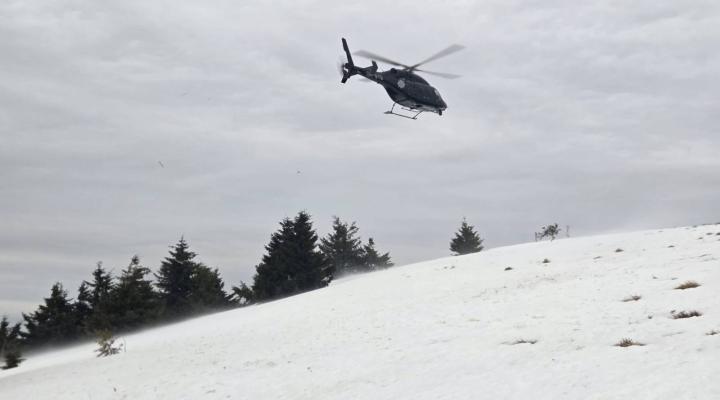 Śmigłowiec ratowniczy z bazy śmigłowców Air Transport-Europe (ATE) w Bańskiej Bystrzycy (fot. Polícia SR - Žilinský kraj, Facebook)