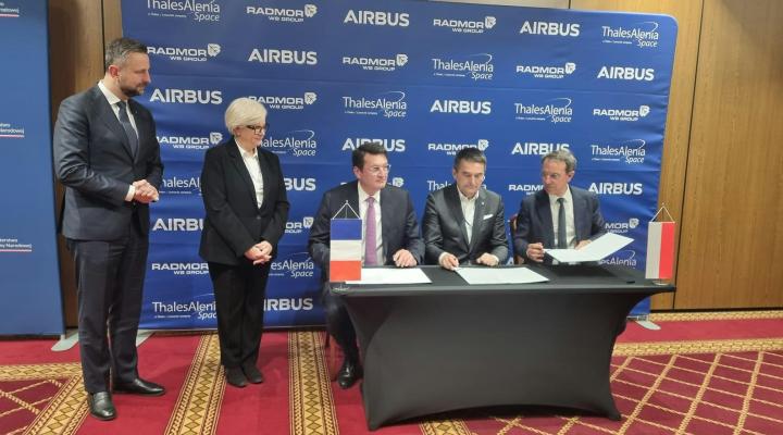 Airbus Defence and Space, Thales Alenia Space i RADMOR podpisały umowę o współpracy (fot. Airbus Defence and Space)