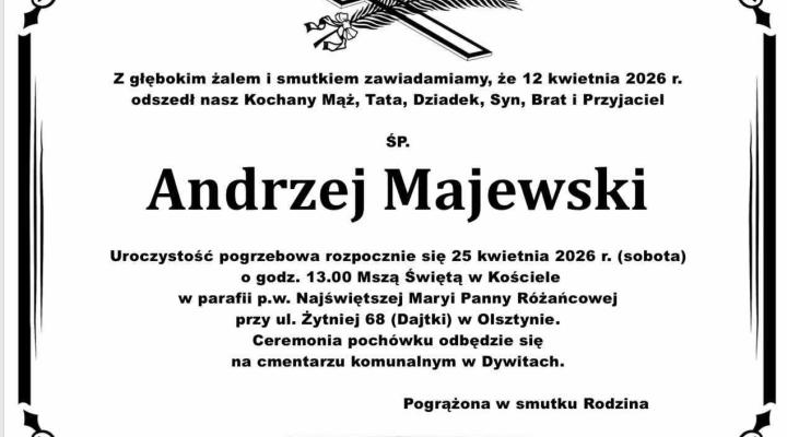 Andrzej Majewski - nekrolog (fot. Aeroklub Warmińsko-Mazurski)