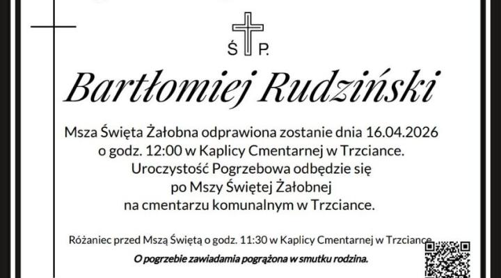 Bartłomiej Rudziński - nekrolog (fot. Aeroklub Ziemi Pilskiej)