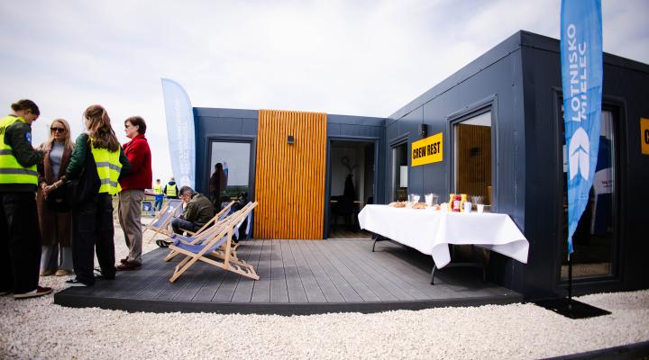 Domek Pilota na Lotnisku Mielec (fot. Lotnisko Mielec)