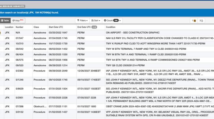 System NOTAM FAA, fot. avweb