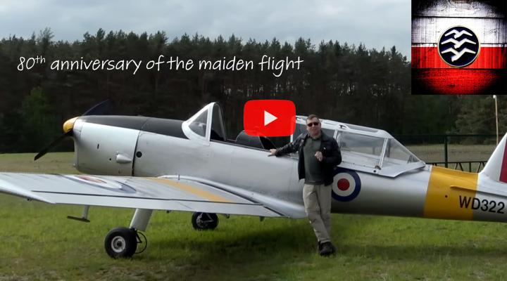 DHC-1 Chipmunk film historyczny z okazji 80 rocznicy oblotu 