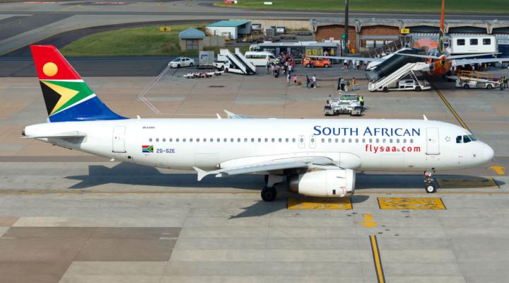 A320 należący do linii South African Airways, fot. Aerotime
