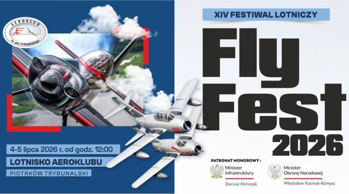 Fly Fest 2026 - pokazy lotnicze w Piotrkowie Trybunalskim (fot. Aeroklub Ziemi Piotrkowskiej)