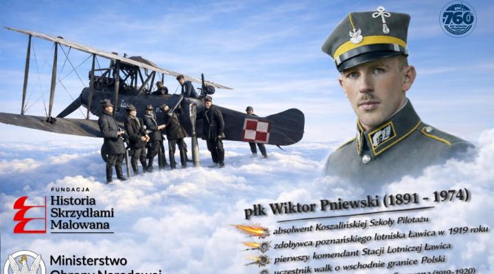 Uroczyste odsłonięcie muralu poświęconego płk pil. Wiktorowi Pniewskiemu (fot. Grzegorz Śliżewski, Facebook)