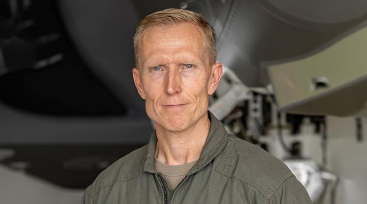Scott 'Shark' McLaren, doświadczony pilot testowy F-35 (fot. Lockheed Martin)