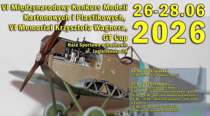 VI Międzynarodowy Konkurs Modeli Modeli Kartonowych i Plastikowych w Radkowie (fot. modelezkartonu.pl)