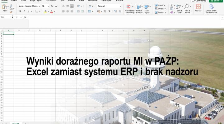 Raport kontroli doraźnej który dotyczył gospodarki finansowej i polityki kadrowej w Polskiej Agencji Żeglugi Powietrznej