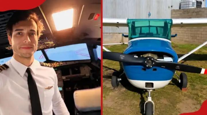 Pilot Leandro Bertazzo i Cessna 150, fot. tuco_co
