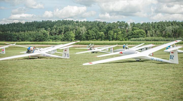 Ogólnopolskie Zawody Szybowcowe im Szczepana Grzeszczyka - szybowce na lotnisku (fot. Joanna Lisiecka)2