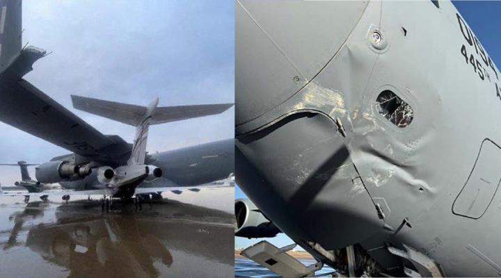 Uszkodzony na lotnisku Perot Field Fort Worth Alliance C-17 Globemaster III, fot, Aerotime
