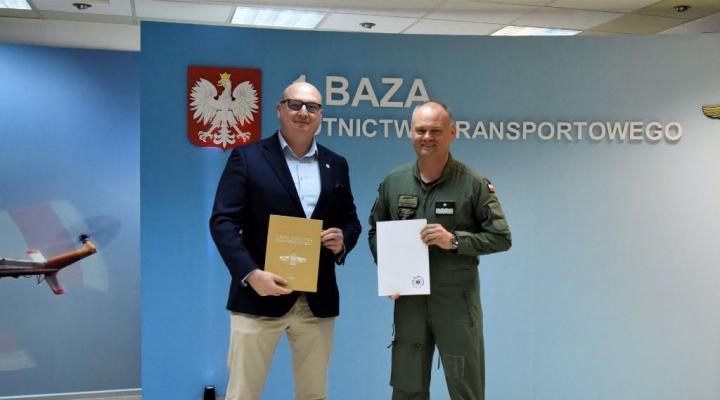 1BLTr i LPR podpisały porozumienie o współpracy (fot. 1 Baza Lotnictwa Transportowego)