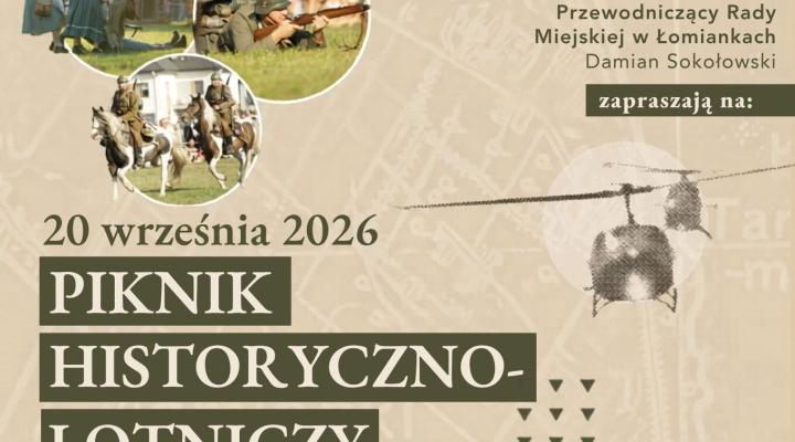 Piknik historyczno-lotniczy w Łomiankach 2026 (fot. Urząd Miejski w Łomiankach)