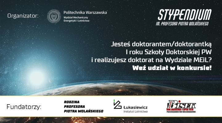 Stypendium im. Profesora Piotra Wolańskiego - edycja 2026-2027 (fot. Łukasiewicz-Instytutu Lotnictwa)