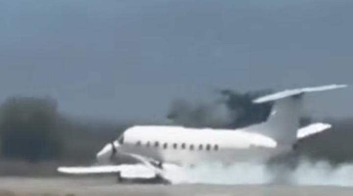 Embraer EMB-120 Sindbard Air po zderzeniu z zebra, fot. avherald