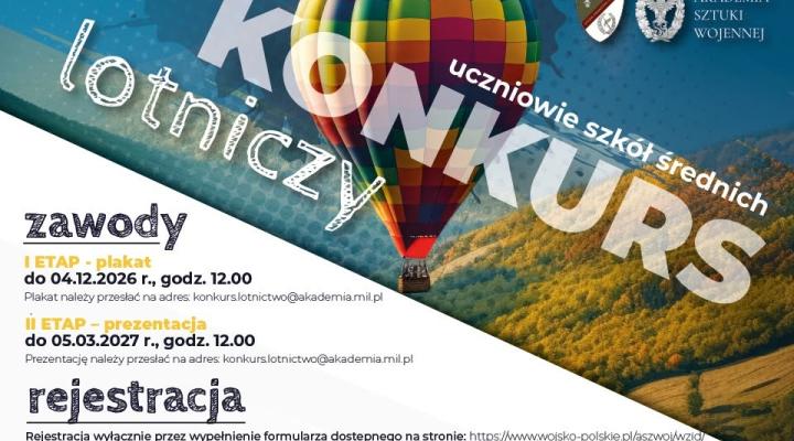 Konkurs Lotniczy Akademii Sztuki Wojennej 2026 (fot. Akademia Sztuki Wojennej)
