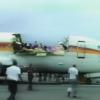 B737 Aloha Airlines po awaryjnym lądowaniu bez części kadłuba, fot. youtube