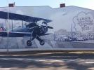 Mural przedstawiający Podlaską Wytwórnię Samolotów, fot. Radio Lublin