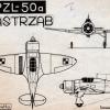 Schemat samolotu PZL 50 Jastrząb