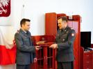 Pożegnanie majora pilota Artura Dobraczyńskiego z Dowództwem 4. SLSz