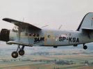 An-2 (SP-KSA) w locie - z napisem BAJM na kadłubie (fot. zrzutka.pl)