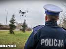 Dron w akcji wykorzystywany przez lubuskich policjantów (fot. lubuska.policja.gov.pl)