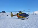 EC135 Lotniczego Pogotowia Ratunkowego - na śniegu (fot. LPR)