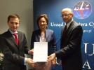 Wręczenie certyfikatu Lotnisku Lublin