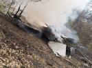 Katastrofa myśliwca MiG-29 na Mazowszu (fot. kadr z filmu na www.tvp.info)