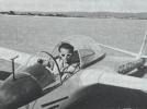Kazimierz Domrazek w szybowcu (fot. Aeroklub Gdański)