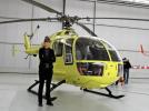 Marysia Muś i jej Bölkow Bo 105 (fot. Krystian Walczak)