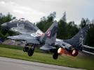 MiG-29 z 23 Bazy Lotnictwa Taktycznego w Mińsku Mazowieckim - start (fot. Mirosław Mróz)