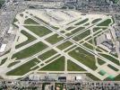 Widok ogólny na lotnisko w Chicago